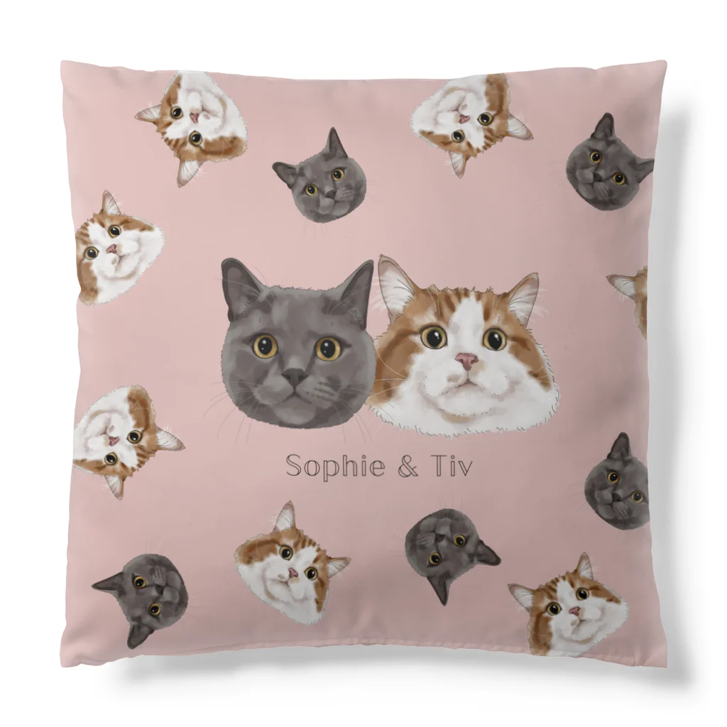 みきぞーん｜保護猫 ミッキー画伯と肉球とおともだちのsophie tiv Cushion