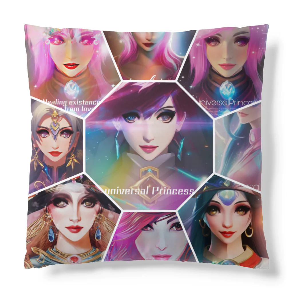 💖宇宙整体♪🌈♪こころからだチャンネル♪💖のuniversalPrincess The joy of the green sparkling garden Cushion