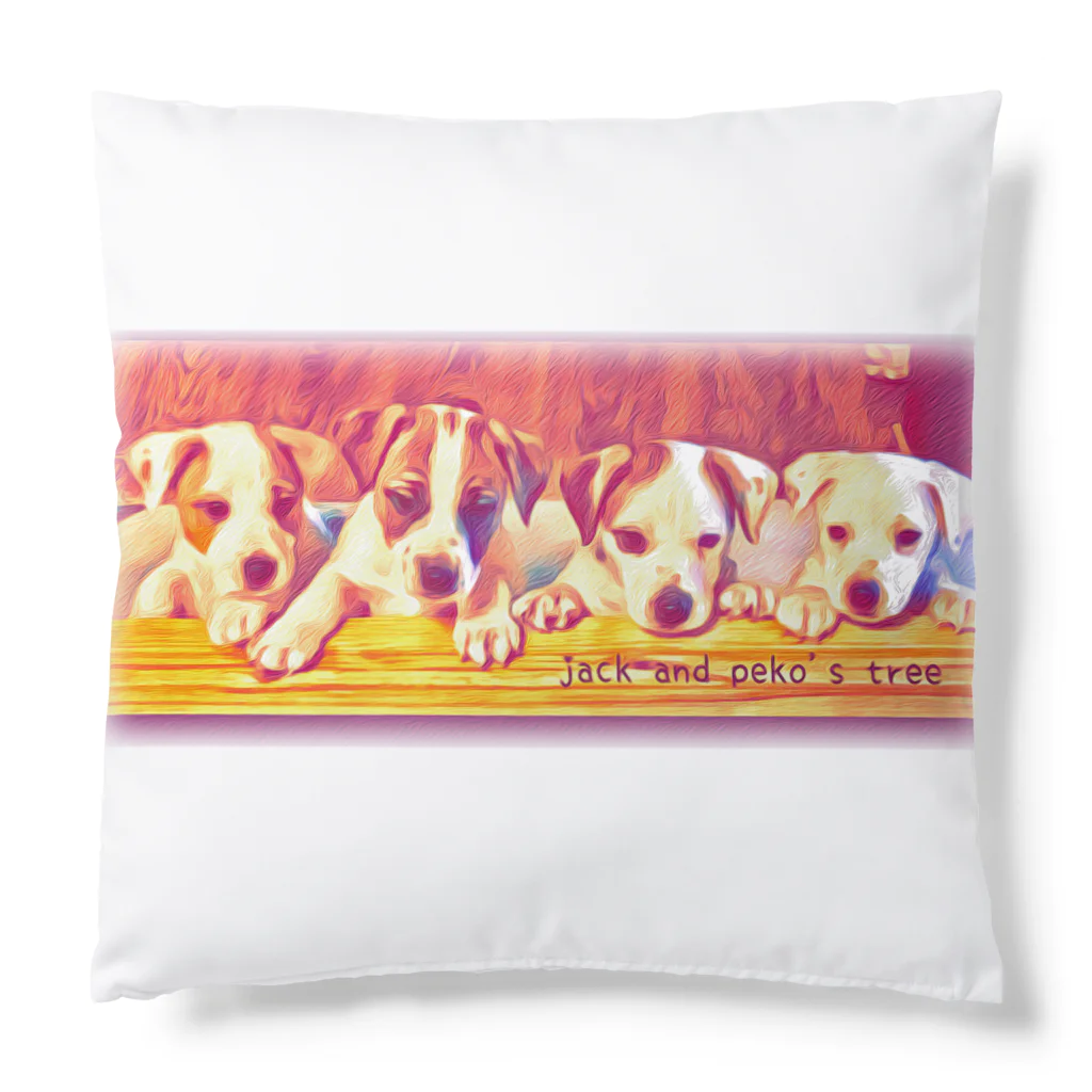 ジャックとペコの木のflying dog ペコ Cushion