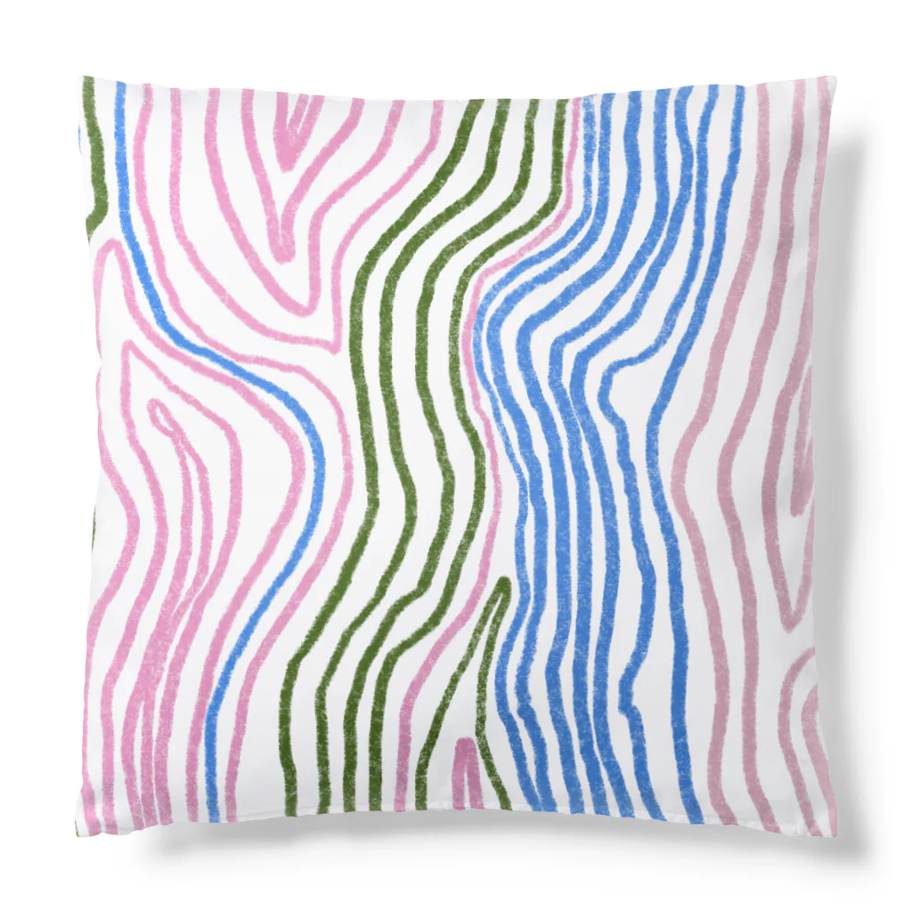 clareclaredoodleのWavy Wavy things Cushion