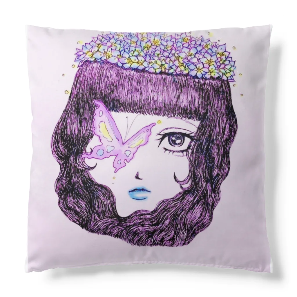 塩バターのお花畑ちゃん Cushion