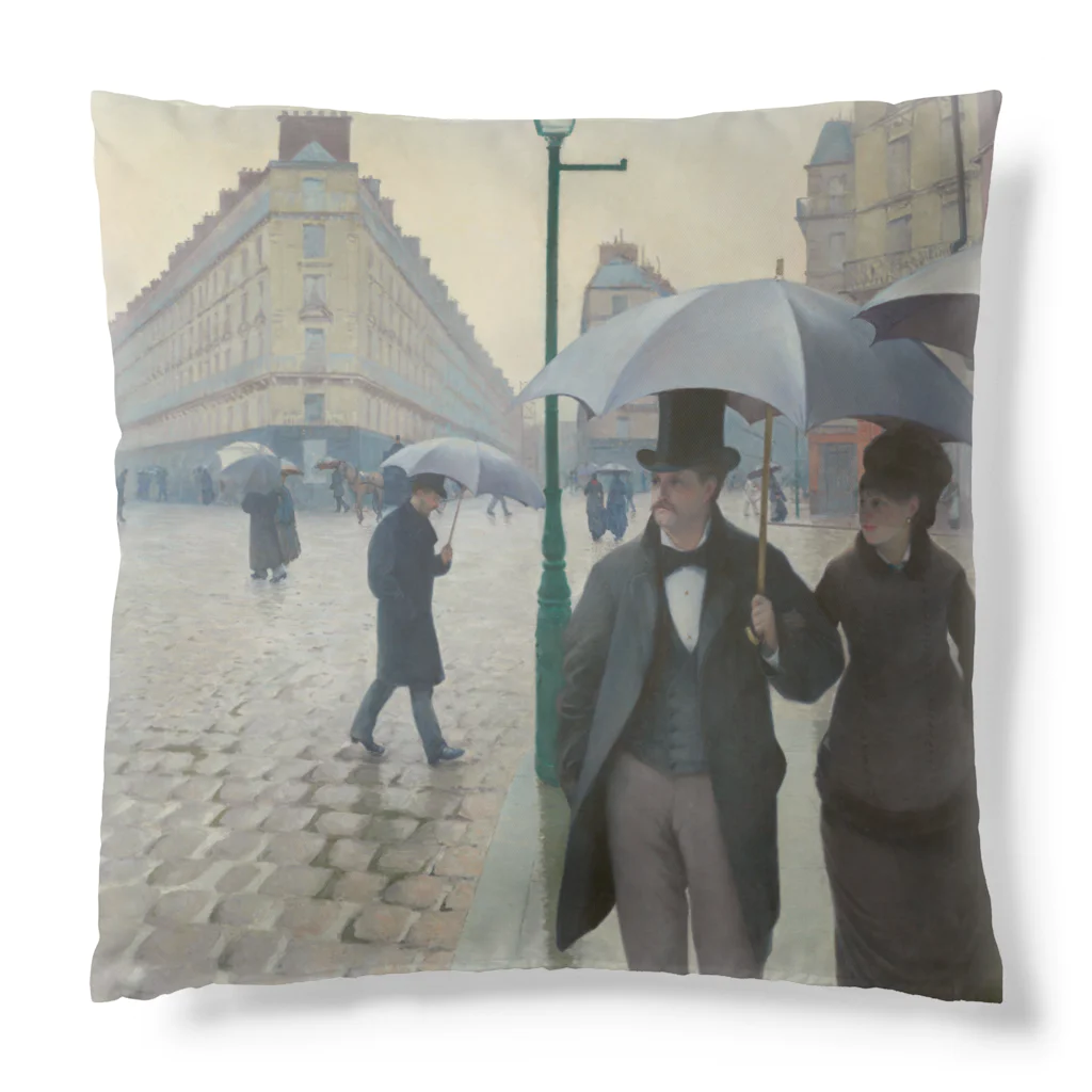 世界美術商店のパリの通り、雨 / Paris Street; Rainy Day Cushion