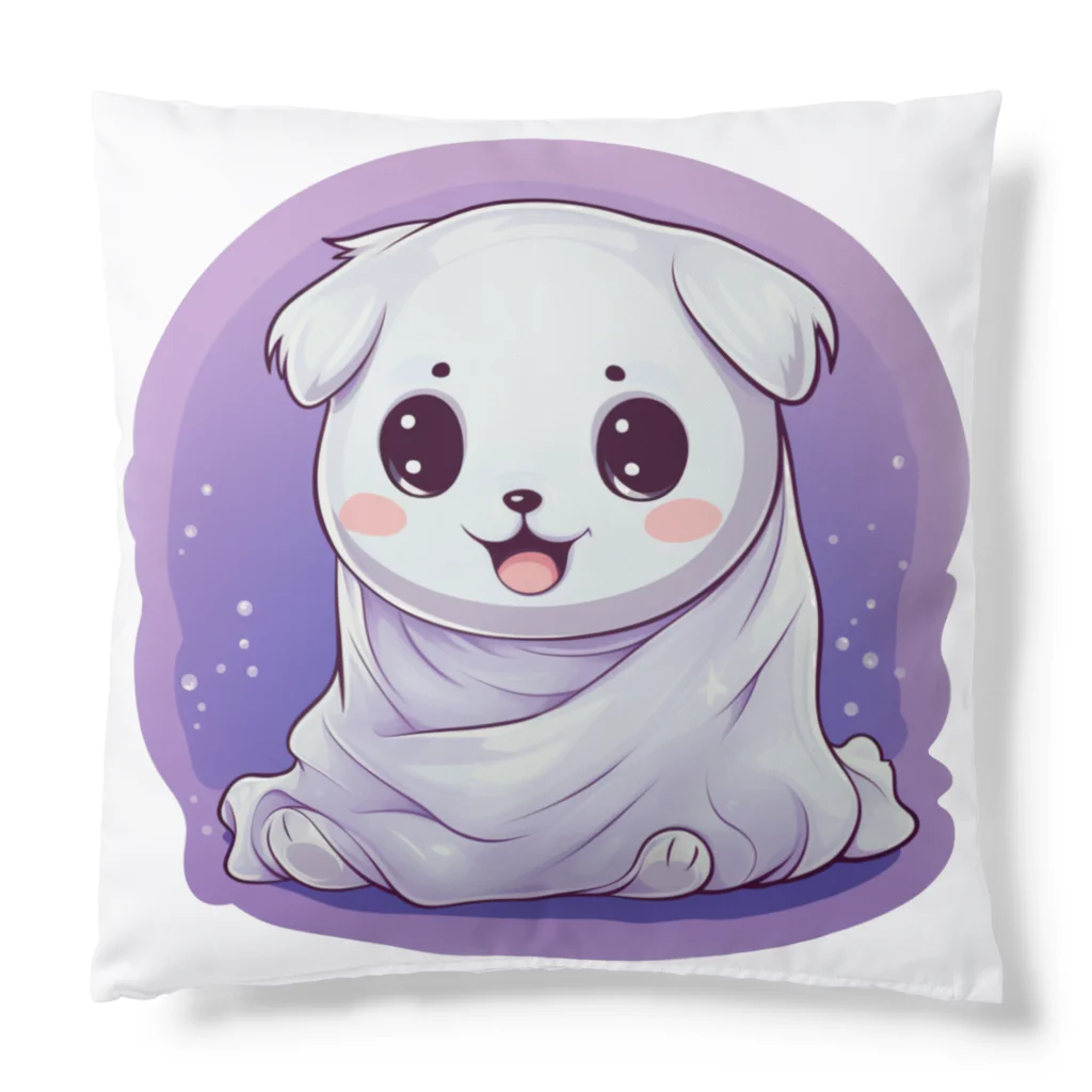 Vasetti_pressのオバケ子犬 Cushion