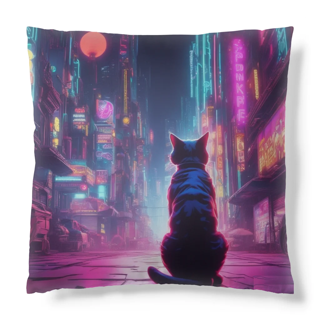 パンクビビッド•ピエロ団のパンクビビッド・ピエロキャットレディ Cushion