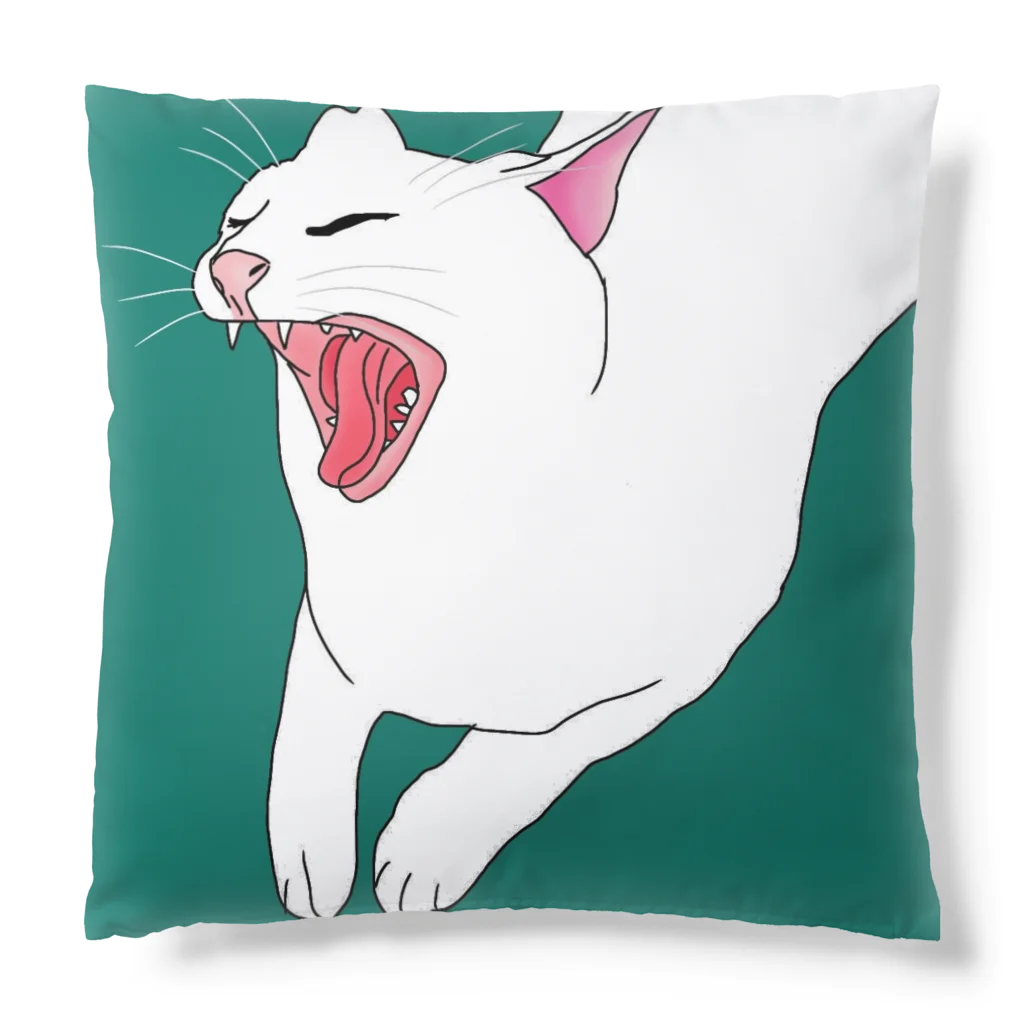 あかいねこの猫あくび Cushion