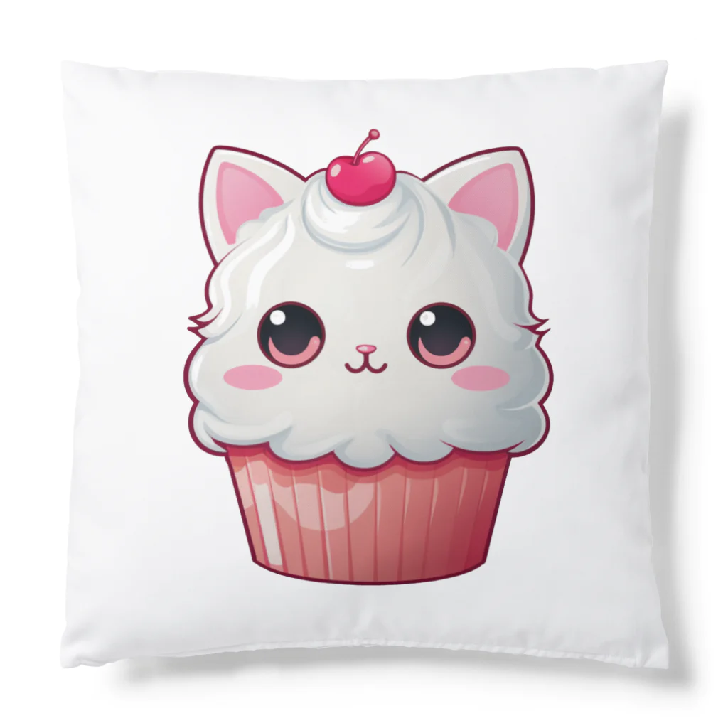 Vasetti_pressのカップケーキの猫ちゃん Cushion