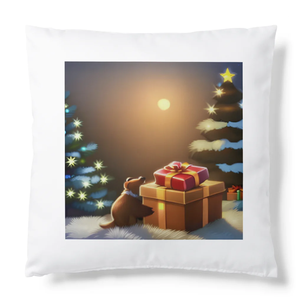 アートとデザインの魔法師けけのかわいいクリスマスのグッズ Cushion