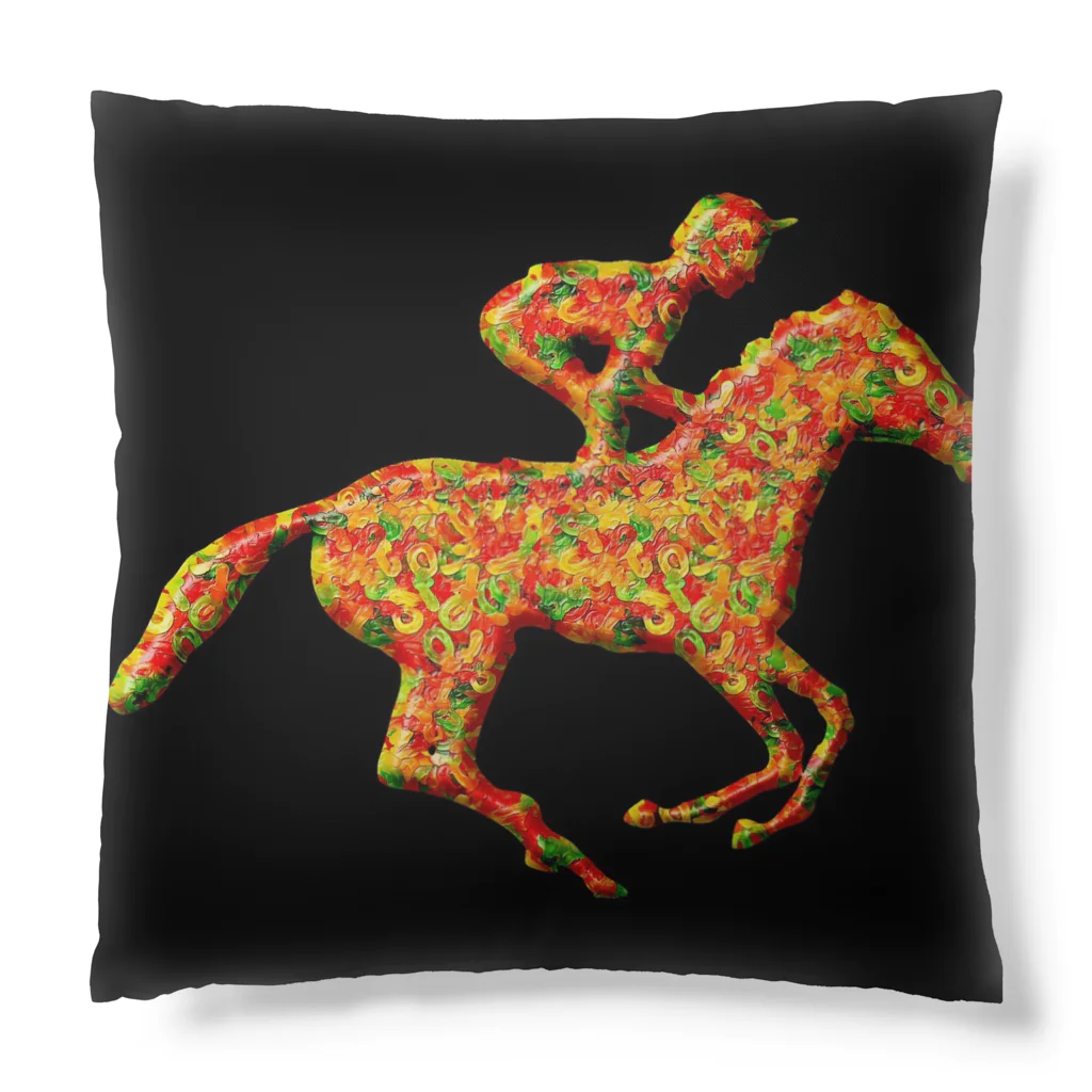 mumusの馬　colorful Cushion