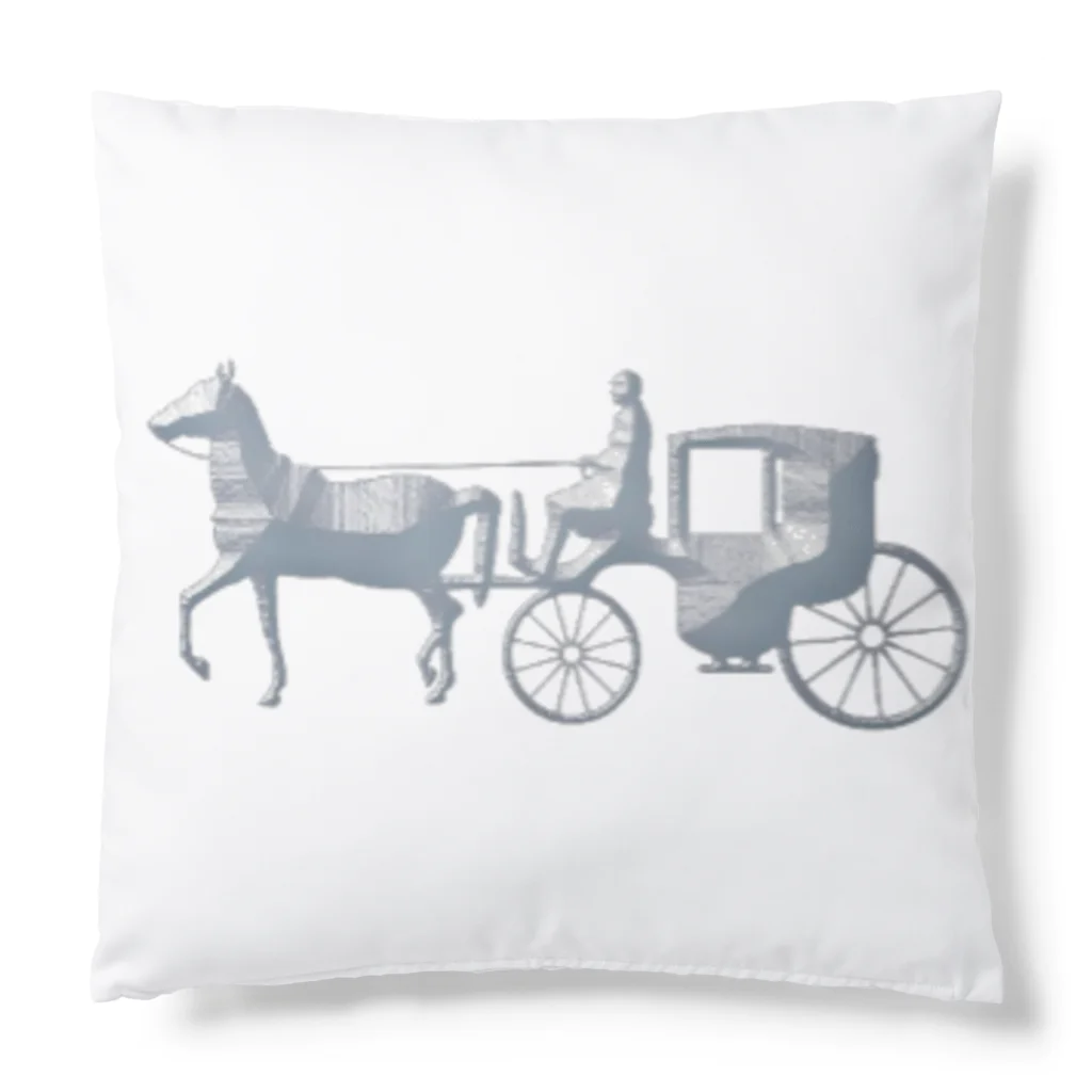 mumusの馬車　bronze statue Cushion