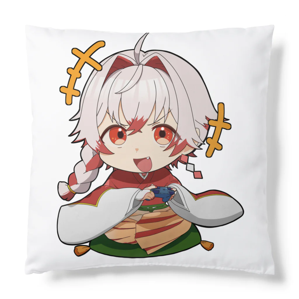 鏡餅の茶室の鏡夜もち ミニキャラ Cushion