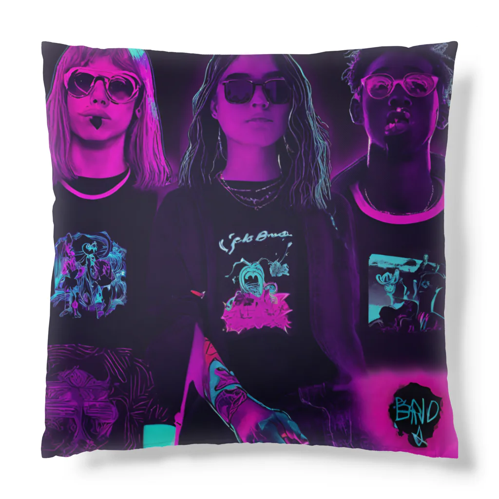 ショップもりたかのバンドTシャツ風グッズ Cushion