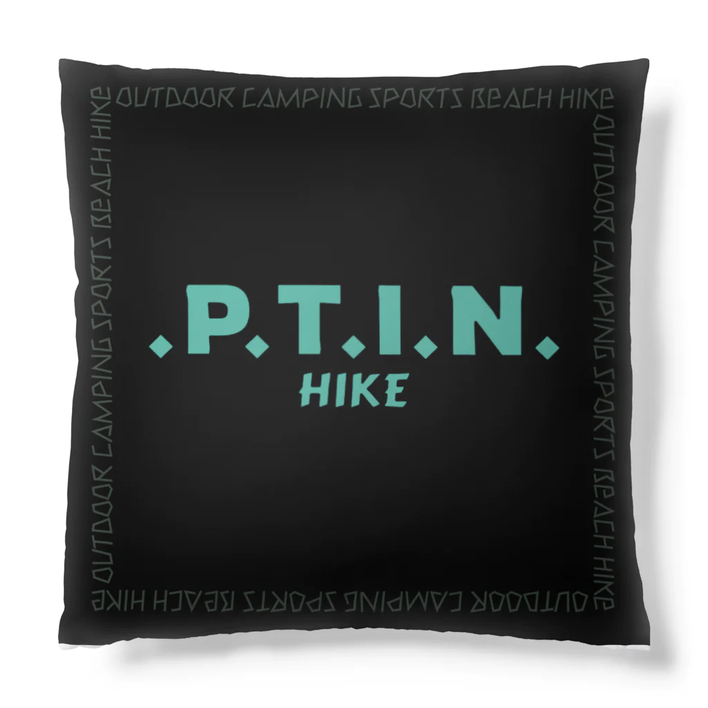 .P.T.I.N. HIKEの.P.T.I.N. HIKE - SQUARE LOGO BLACK クッション