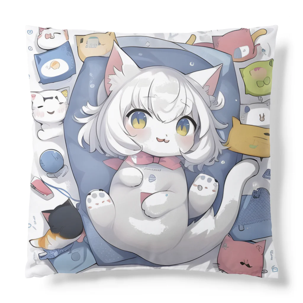 Moichi Designs Shop-2023の赤ちゃんネコタン Cushion