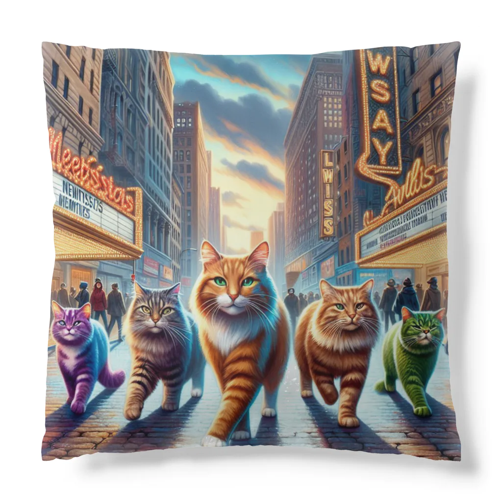 AI cats factoryのブロードウェイキャッツ Cushion