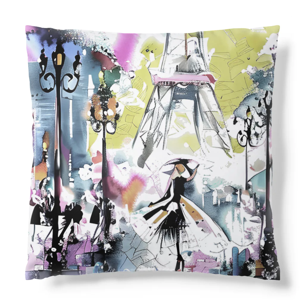 Moichi Designs Shop-2023のパリジェンヌ Cushion