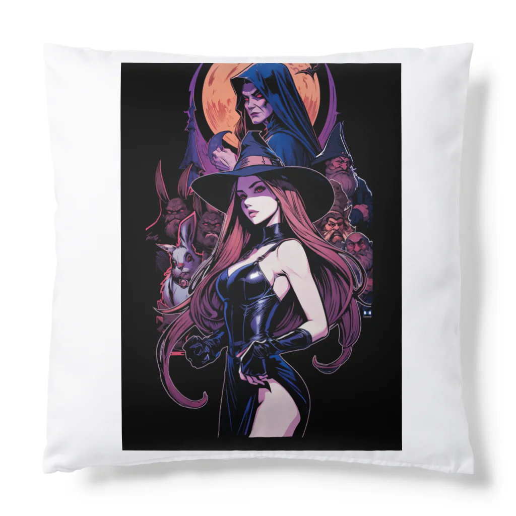 ビューティフルハードコアイラストレーション-DESIGN STOREのダークメルヘン-魔女の世界01 Cushion