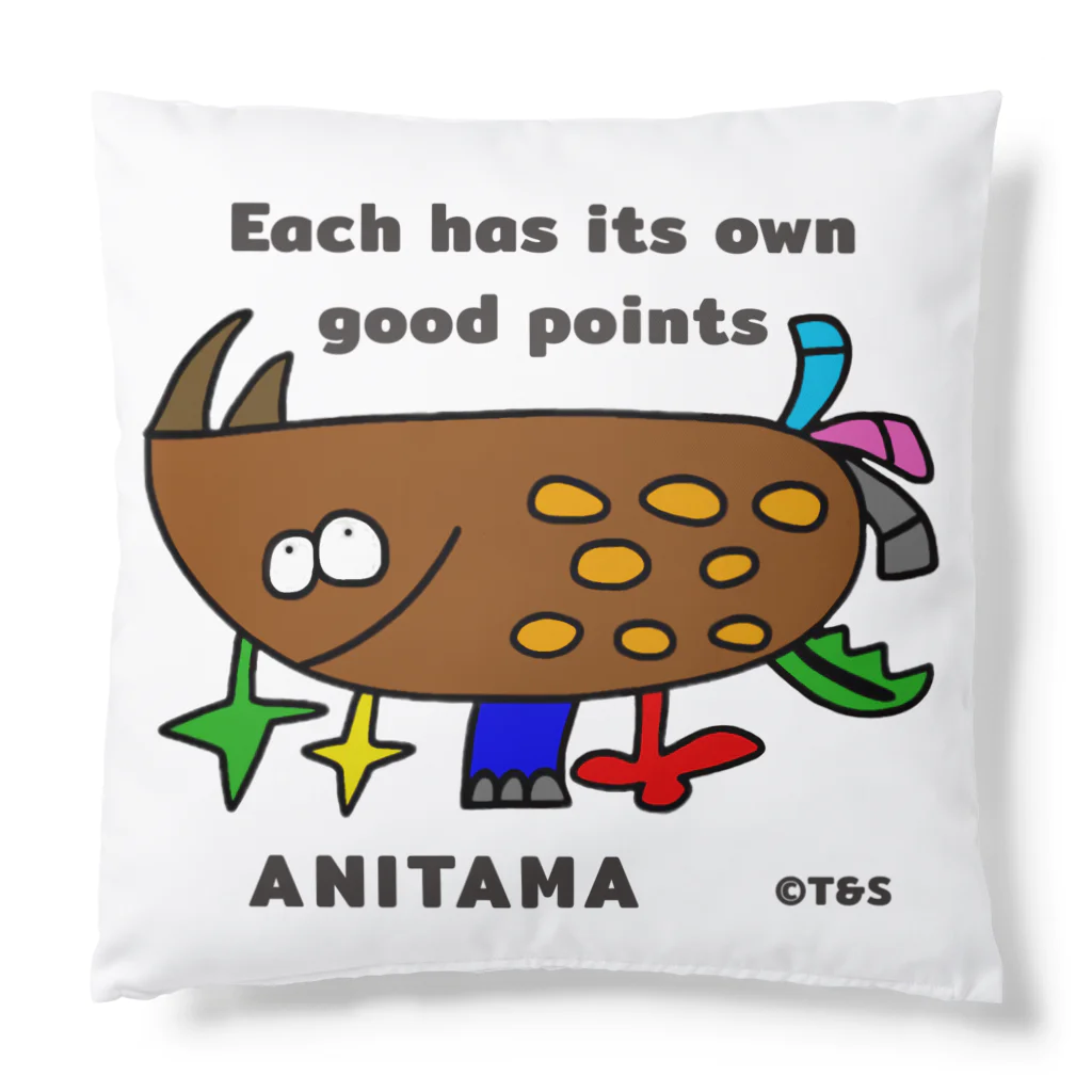 T&S.TWINS.ART.SHOPのANITAMA〜あにたま Cushion