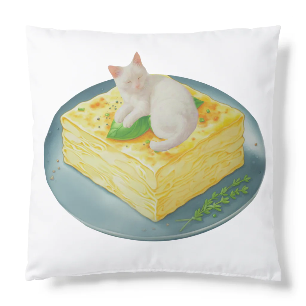 姫とすずり。の大根おろしになりきるねこ Cushion