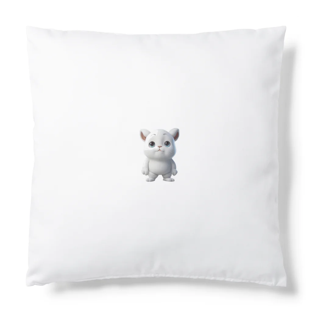 ブサカワ二頭身アニマルくんのブサカワ二頭身アニマル(背景無) Cushion