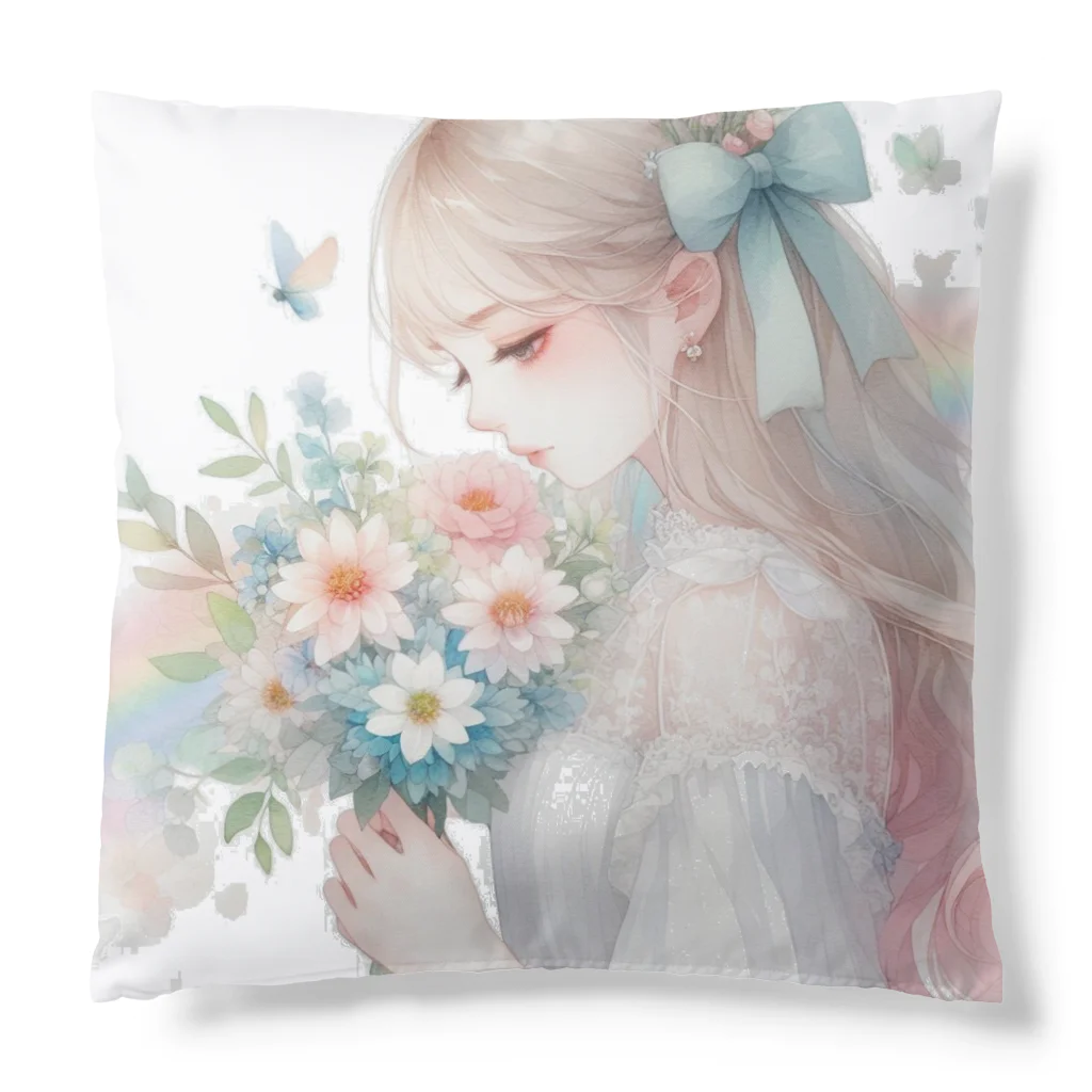 終わらない夢🌈のあなたを想う少女✨ Cushion