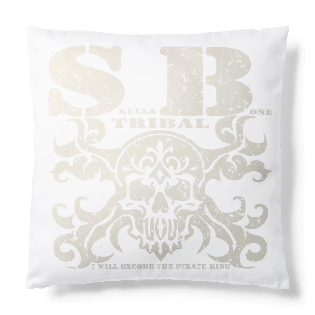 Ａ’ｚｗｏｒｋＳのSKULL&BONE TRIBAL GRUNGE WHT Cushion