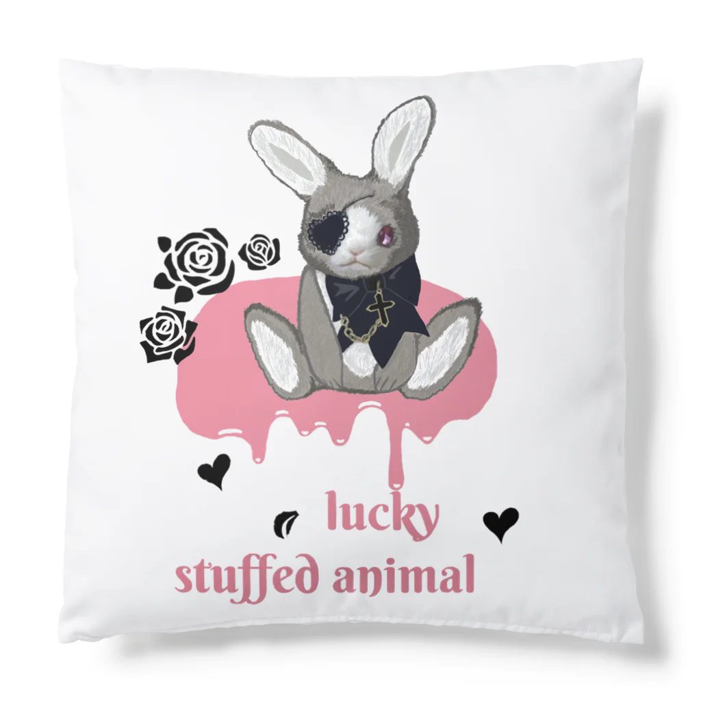 Jasmine工房のlucky stuffed animal ウサギ Cushion