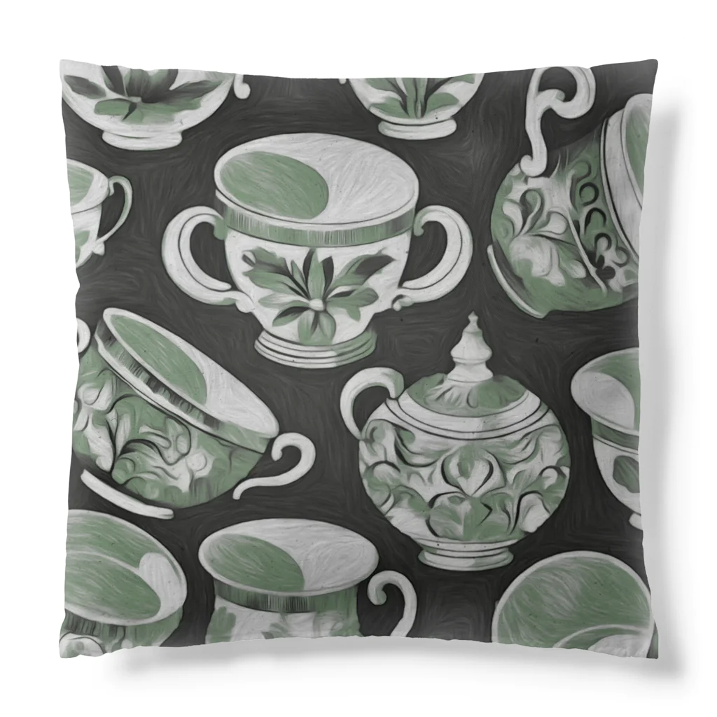 (っ◔◡◔)っ ♥ Le Petit Trésor ♥の花の詩カップ(The Flower Poetry Cup) Cushion