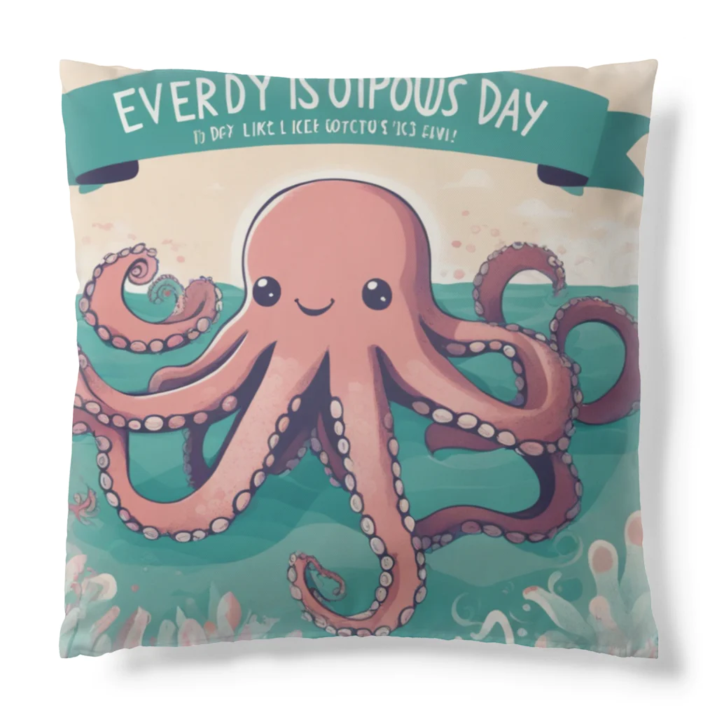 テフラんずのまいにちタコ🐙 Cushion