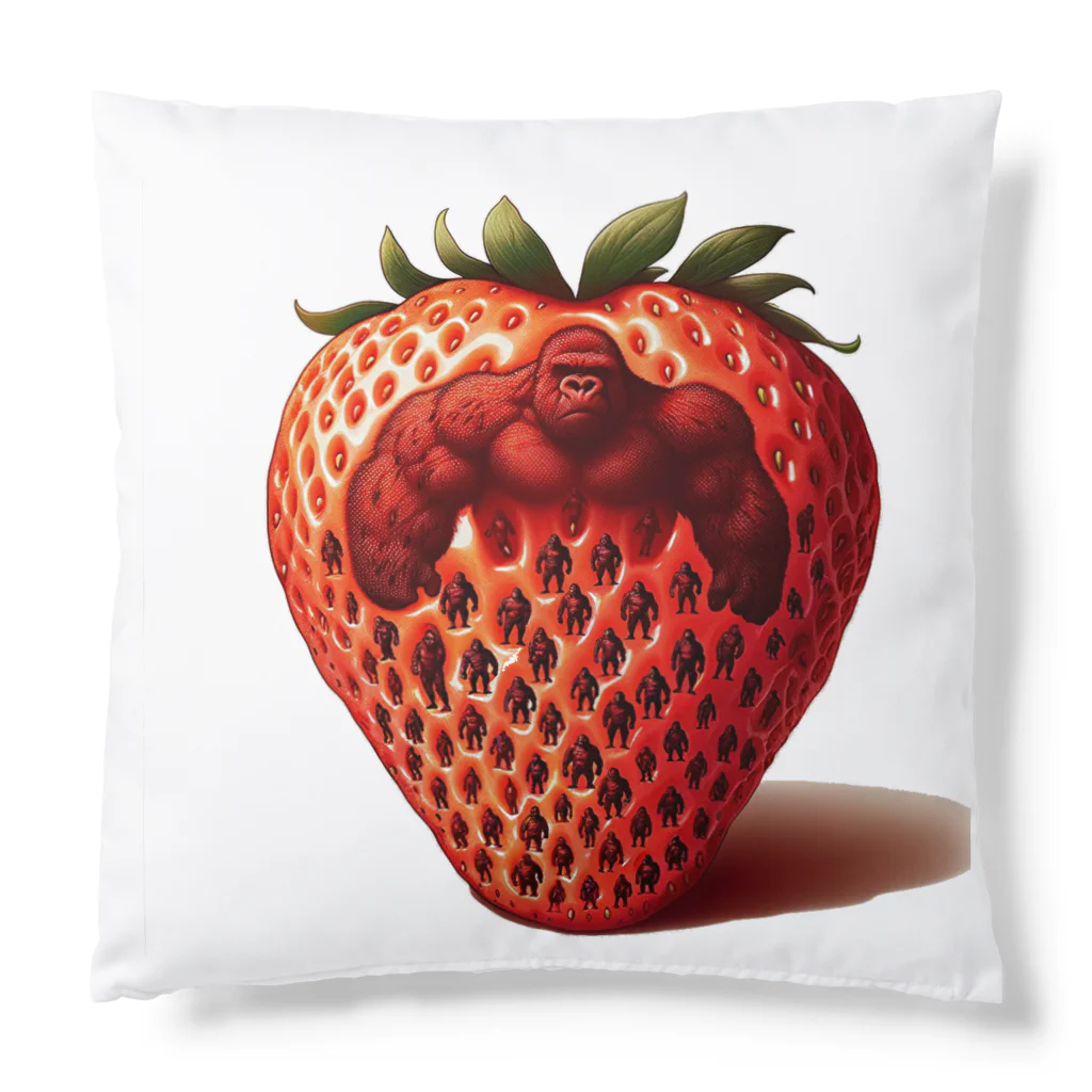 ゴリラショップのThe Mighty Gorilla Strawberry  Cushion