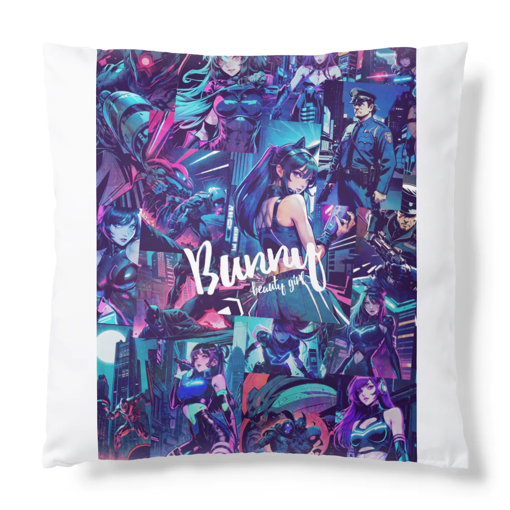 BUNNY-ONLINEのネオンアメコミアート134 Cushion