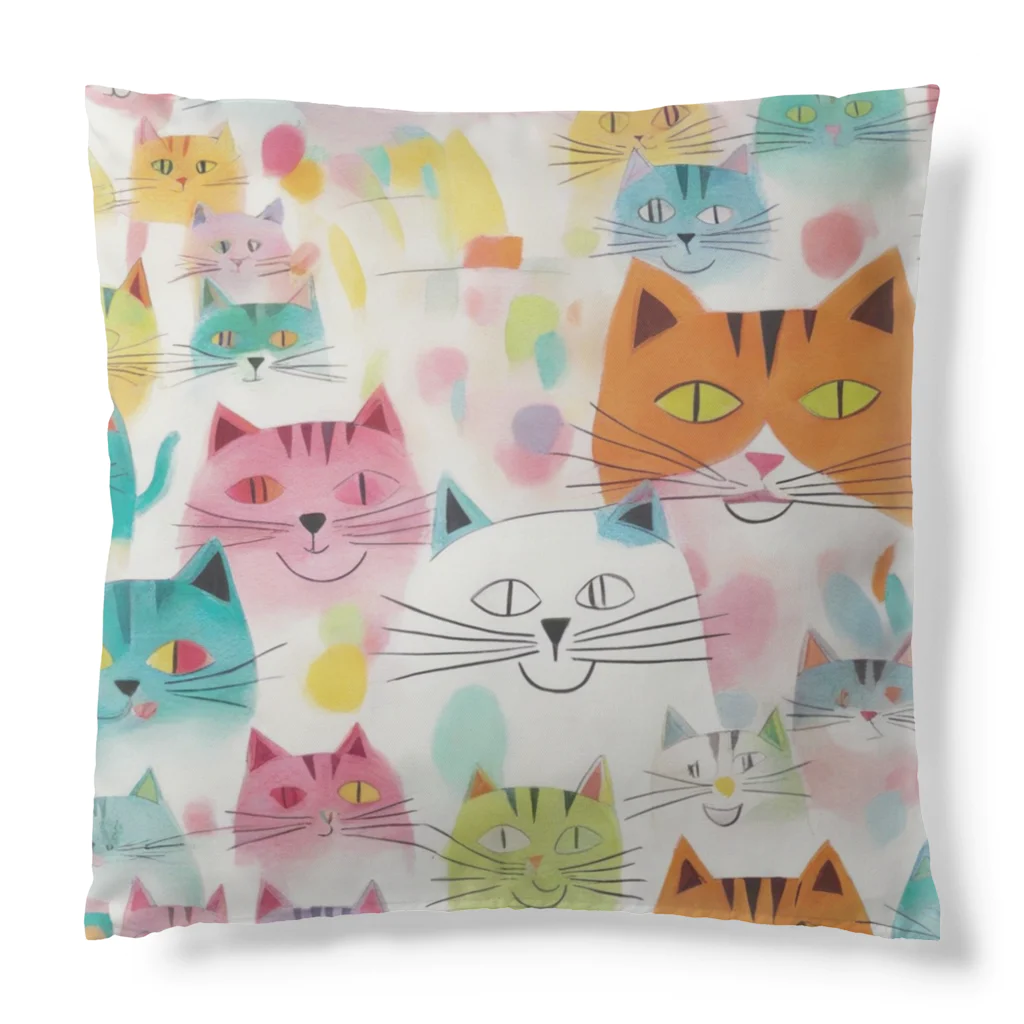 F2 Cat Design Shopのbeloved cats 002 Cushion