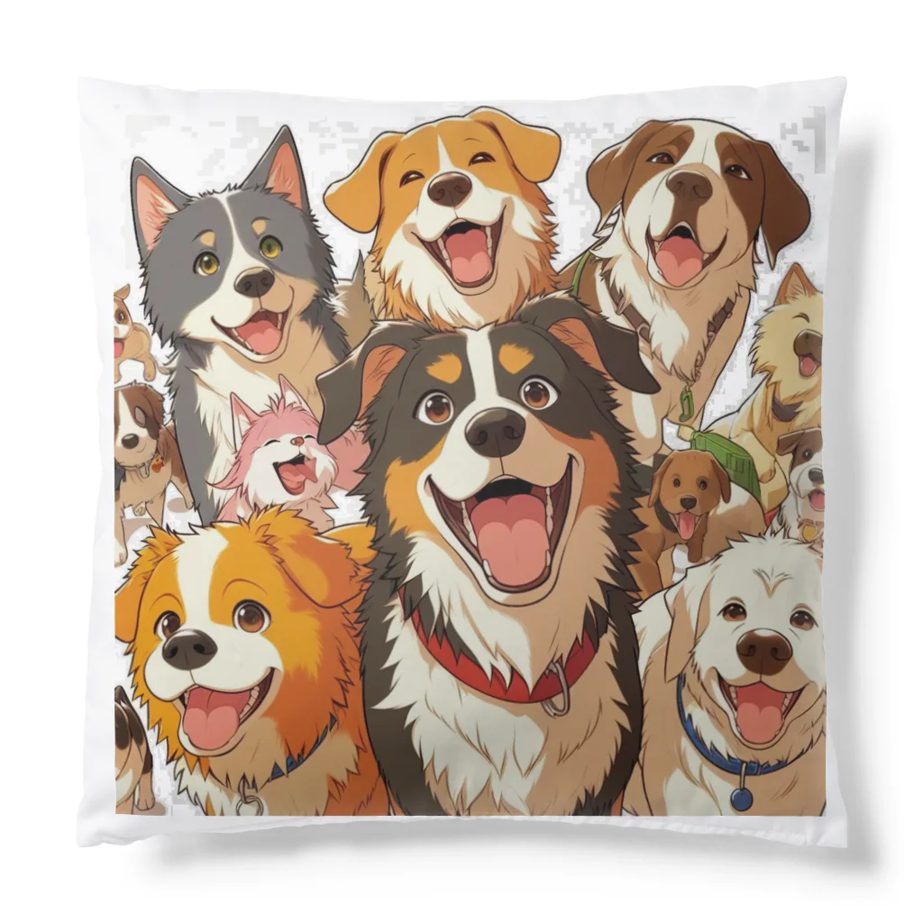 なこのワンコがたくさん Cushion