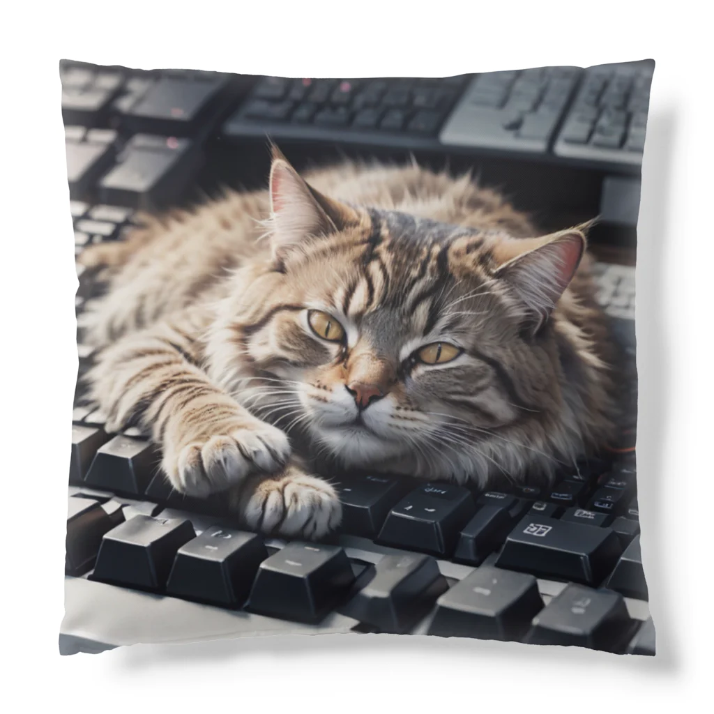 Ruru1の猫とキーボード Cushion