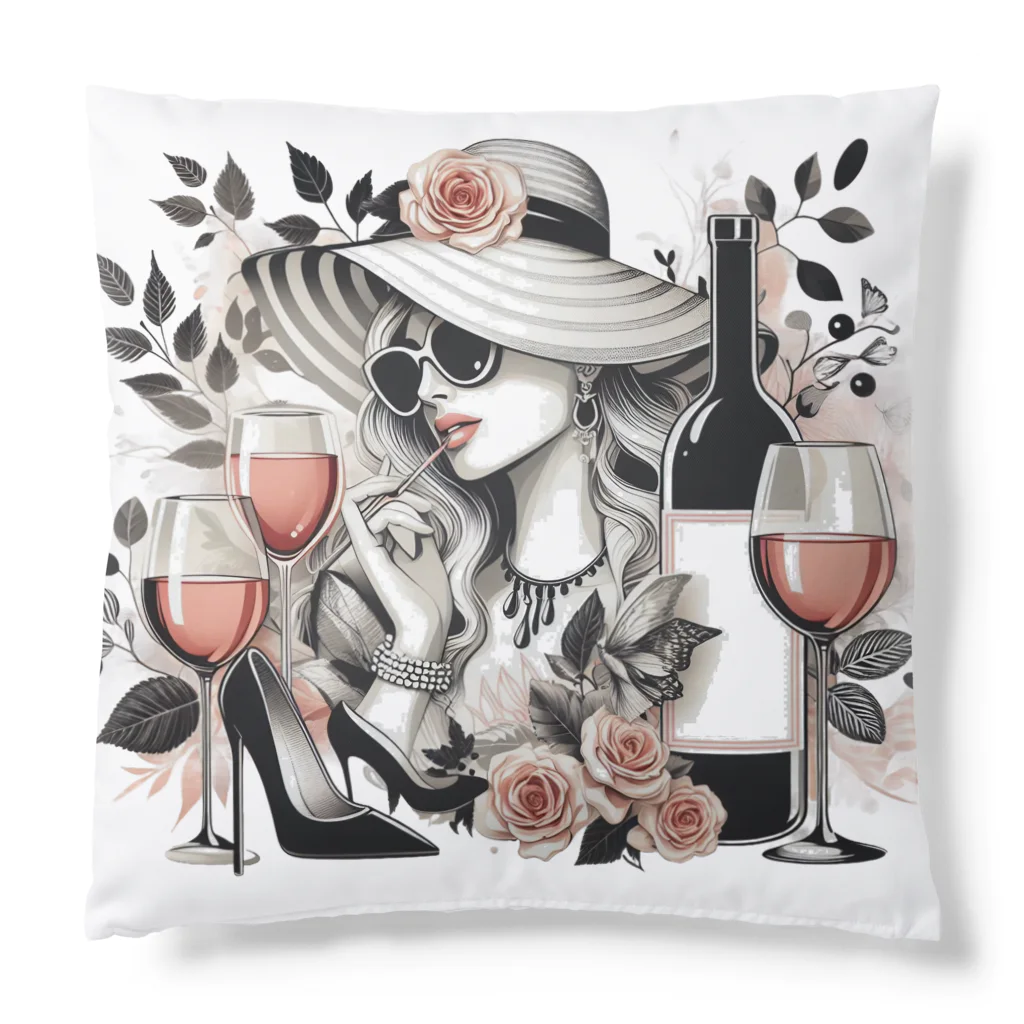 MOONY'S Wine ClosetのElegant Wine Evening Cushion