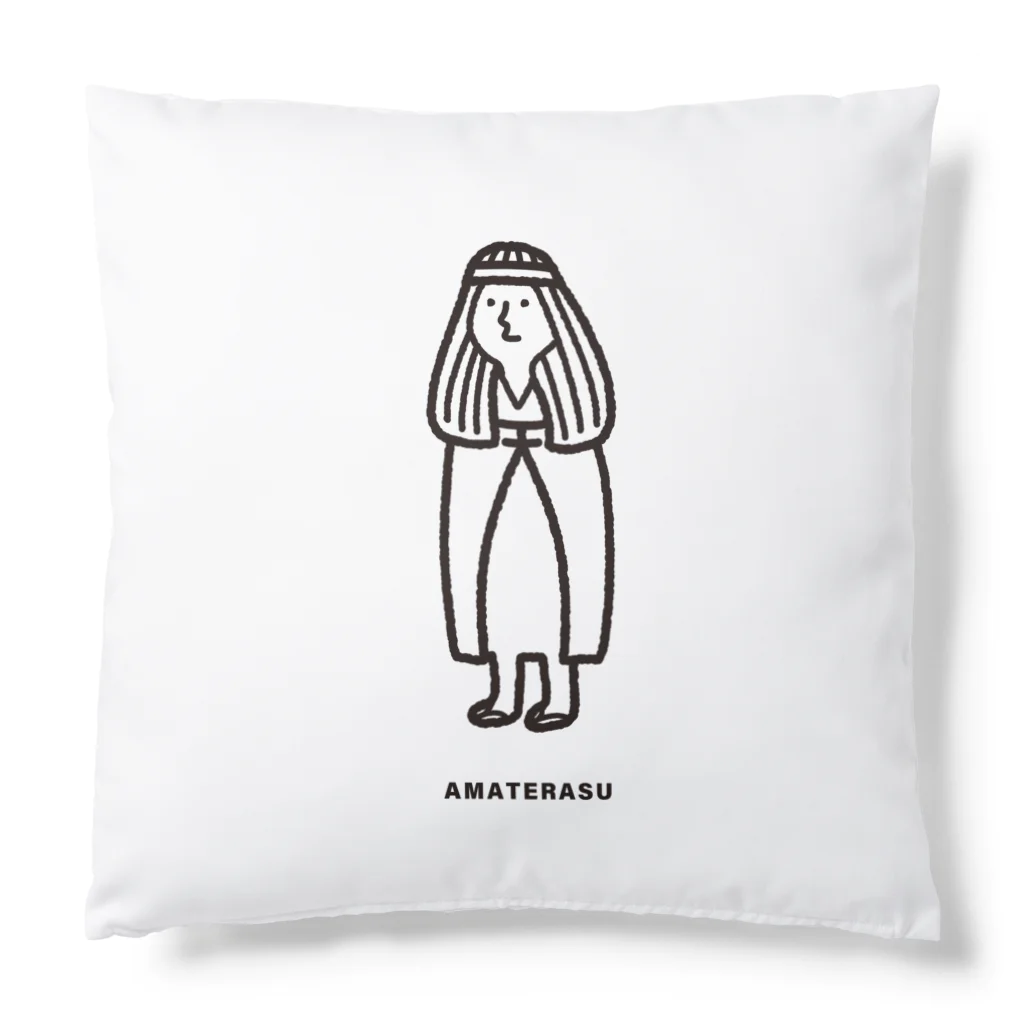 ねっこのAMATERASU_WOMAN_LINE_BK Cushion