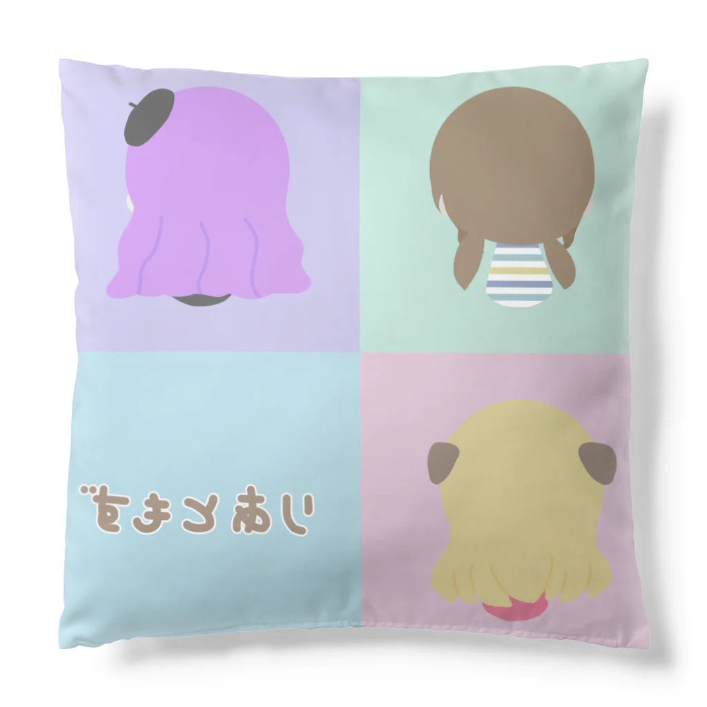 -玲-(Rain)のしかくのりあともず Cushion