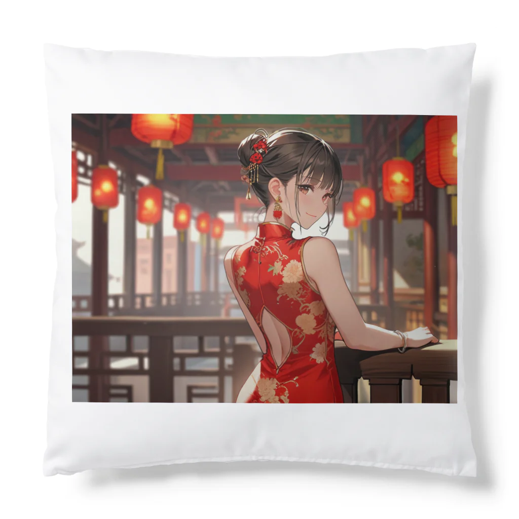 HokutoKenのチャイナ服少女 Cushion