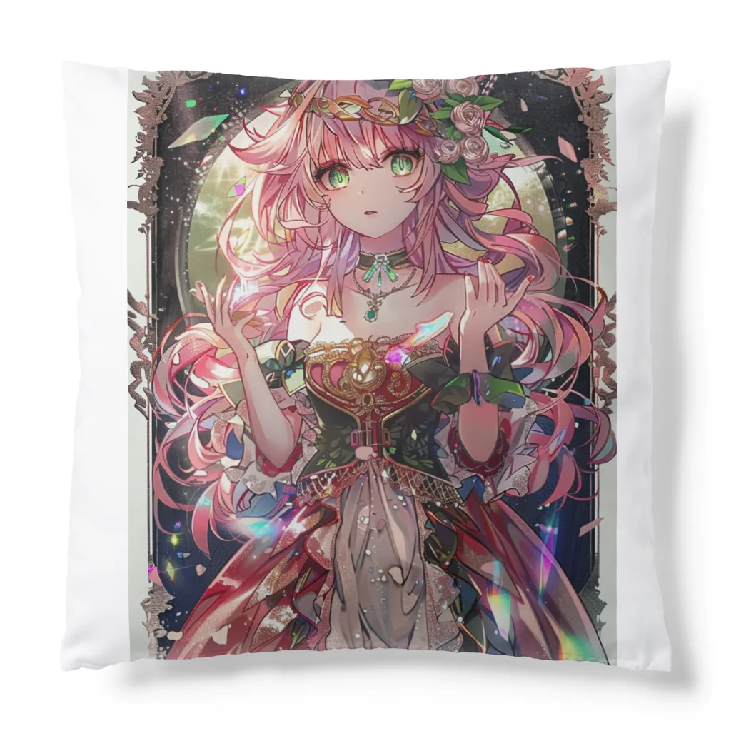 シロクマペンギンのローズプリンセス（プレミアムバージョン） Cushion