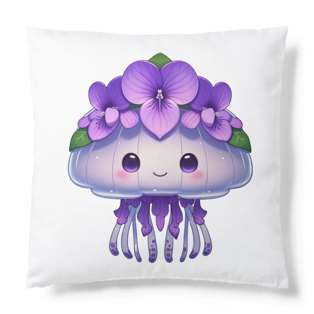 kimiyanの花くらげ　すみれちゃん2 Cushion