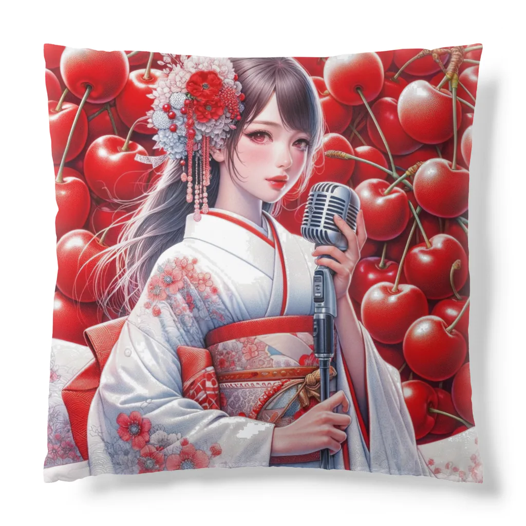 かるるんショップの桜と新人歌手と　 Cushion