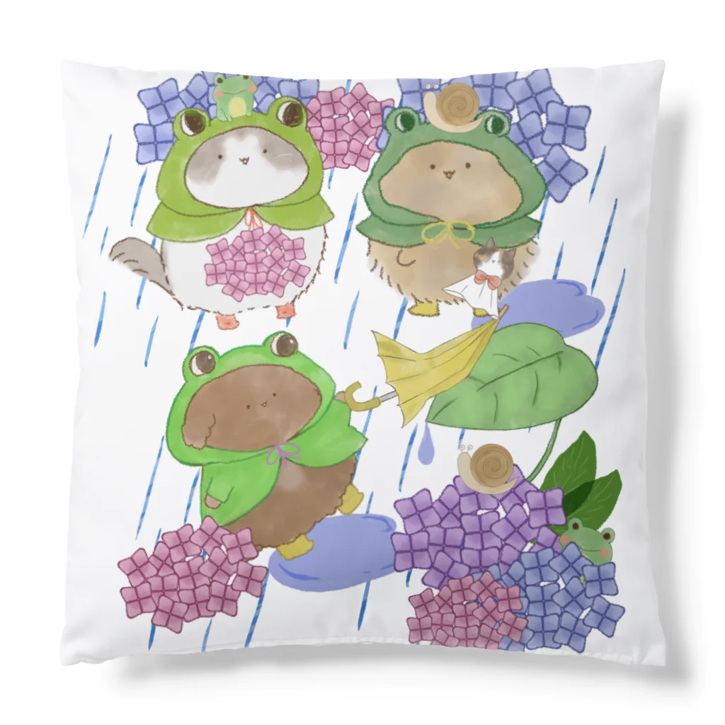 せとのお店屋さんの6月　土砂降りの日 Cushion