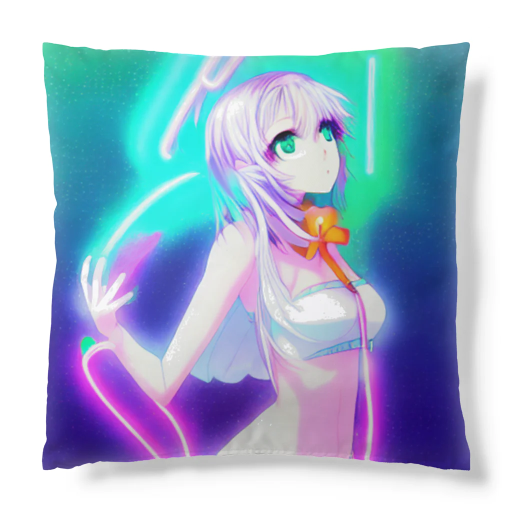 きゅぴきゅぴガールの銀髪きゅぴきゅぴ★不思議ちゃんガール Cushion