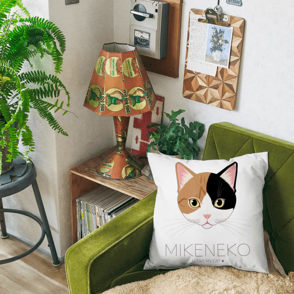 Baby Tigerのねこラブ・三毛猫 Cushion