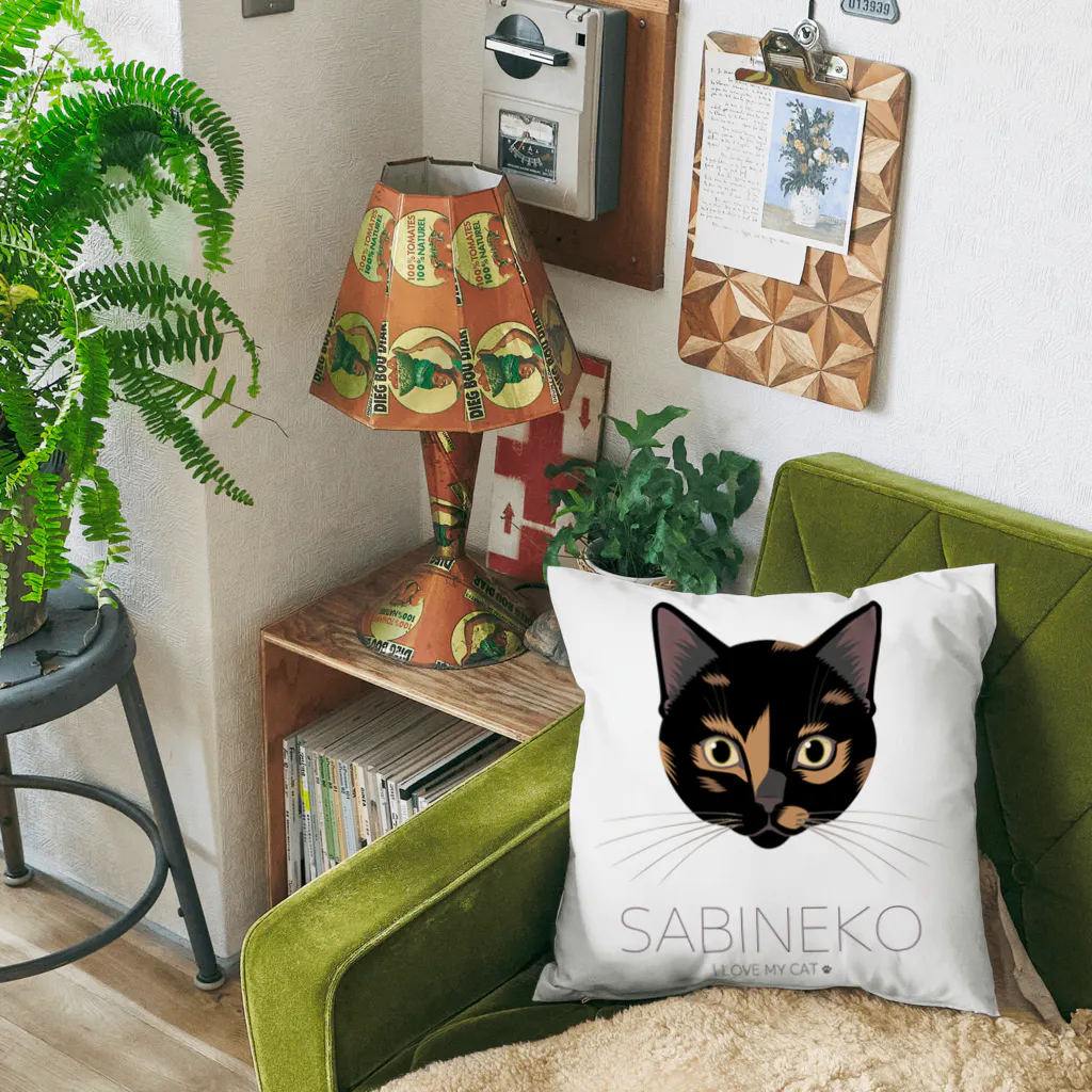 Baby Tigerのねこラブ・サビ猫 Cushion