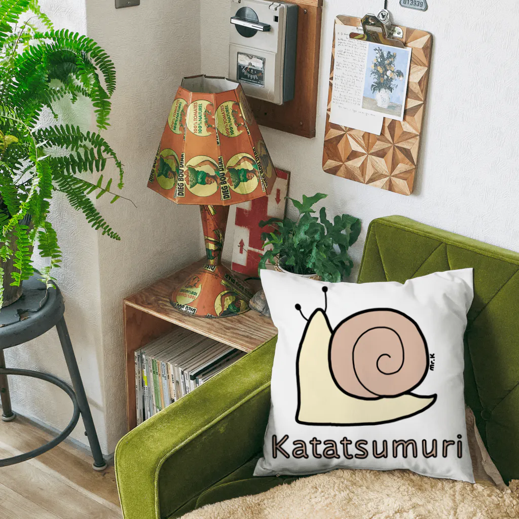 MrKShirtsのKatatsumuri (カタツムリ) 色デザイン Cushion