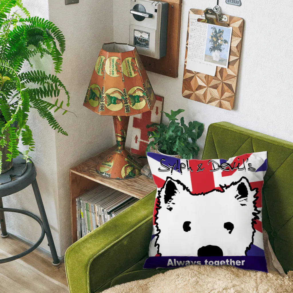 Kizplanning 「Sylph&Devil's」のSylph&devil’s お顔マーク Cushion