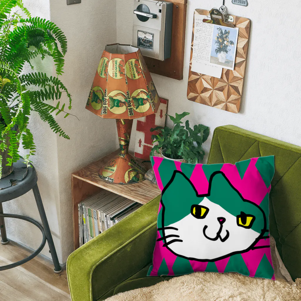 猫まみれ小店のはちわれぬこ。 Cushion