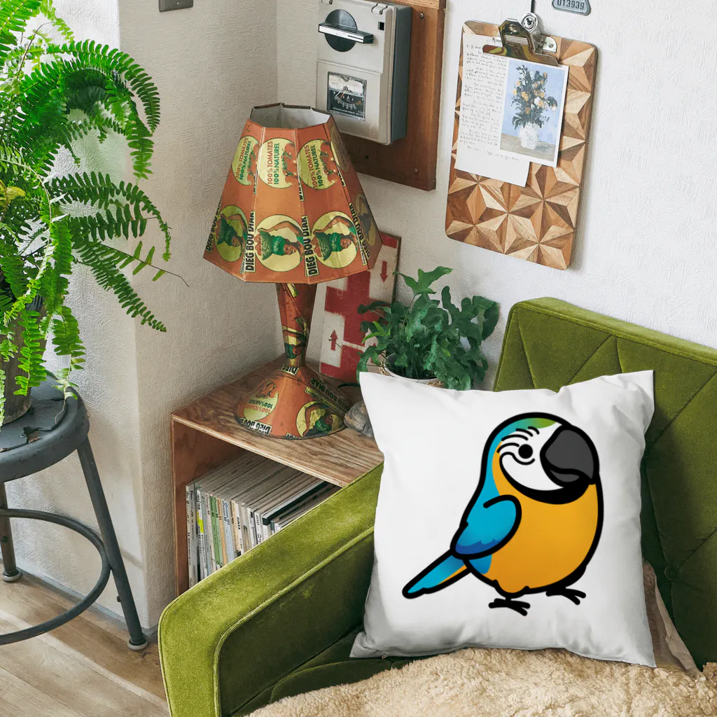 Cody the Lovebirdの（両面）コンゴウインコ　Chubby Bird Cushion