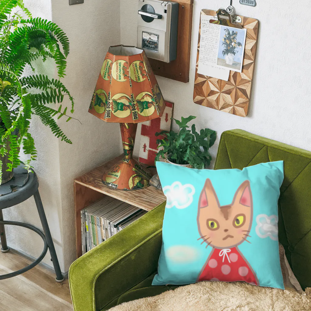 komugiのモクモク雲とモフモフ猫ちゃん Cushion