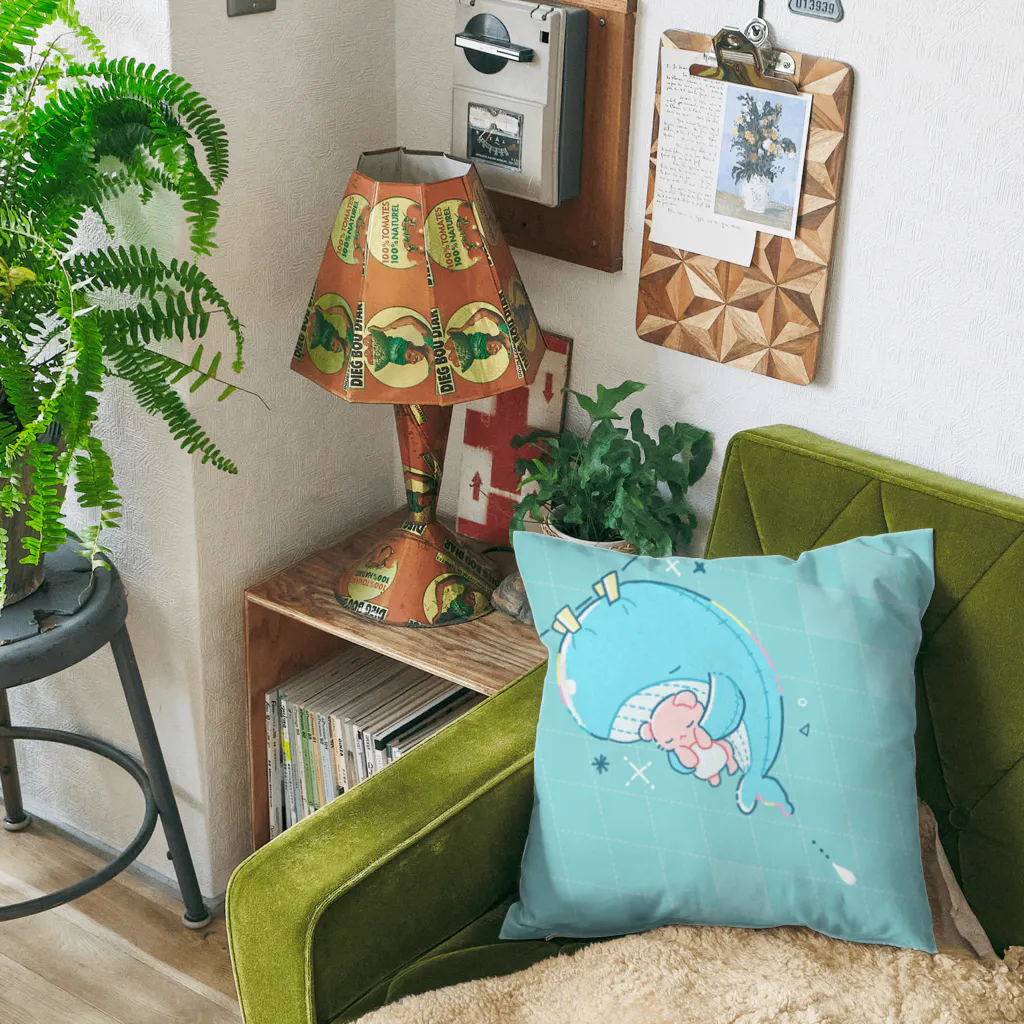 ミトウクジラのクジラのぬいぐるみ  Cushion